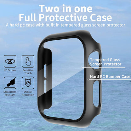 Coque Techsuit Defense360 Pro pour Apple Watch 44mm Series, Noire