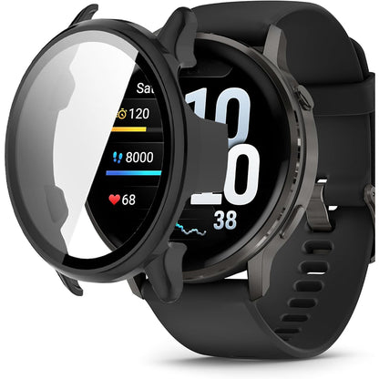 Techsuit Defense360 Pro Hülle für Garmin Venu 4 45mm, Schwarz