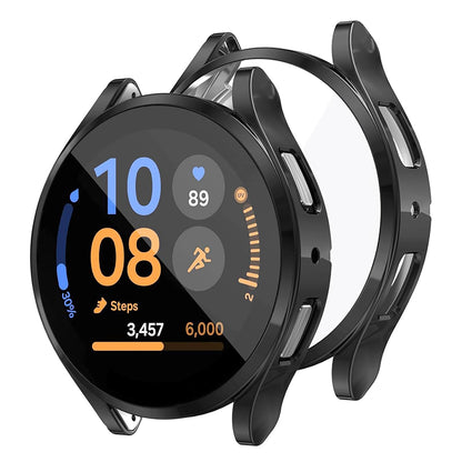 Techsuit Defense360 Pro Hülle für Samsung Galaxy Watch FE, Schwarz