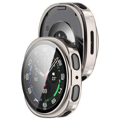 Techsuit Defense360 Pro hoes voor Samsung Galaxy Watch9 / Watch8 40mm, Parelwit Zilver