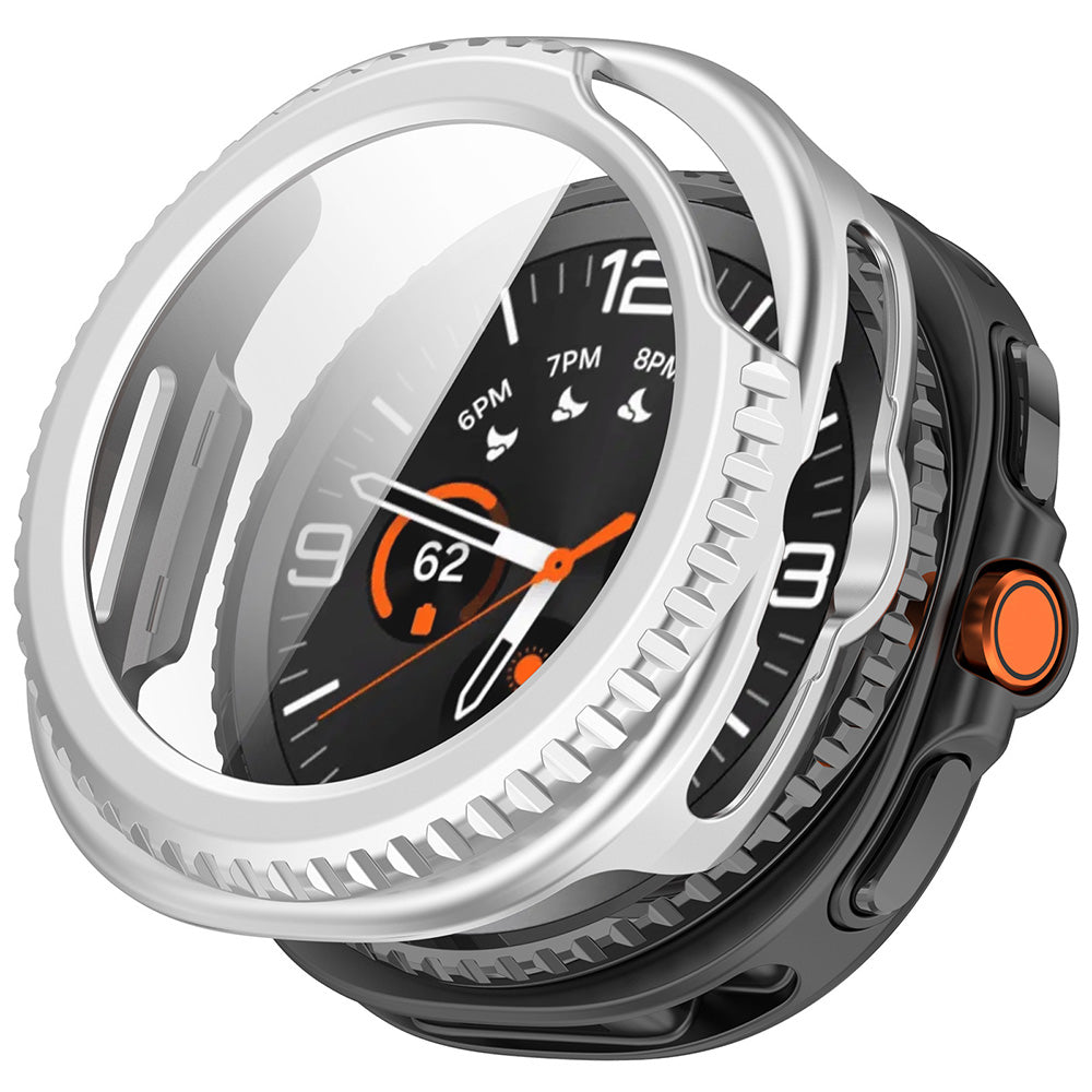 Techsuit Defense360 Pro Hülle für Samsung Galaxy Watch8 Classic, Silber