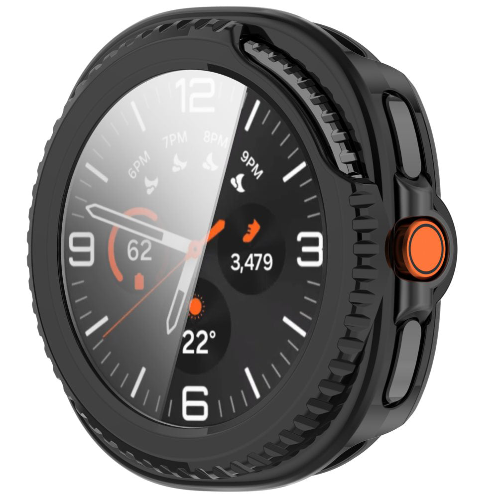 Techsuit Defense360 Pro Case for Samsung Galaxy Watch8 Classic, Black