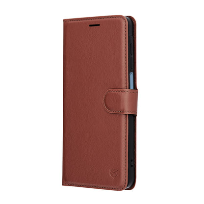 Hoes voor Samsung Galaxy A07 4G A075, Techsuit, Leather Folio, Bruin