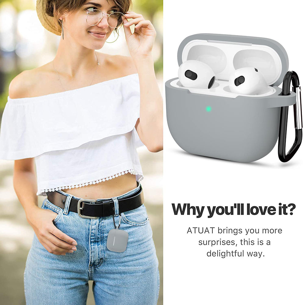 Coque Techsuit Silicone pour Apple AirPods 3, Violet