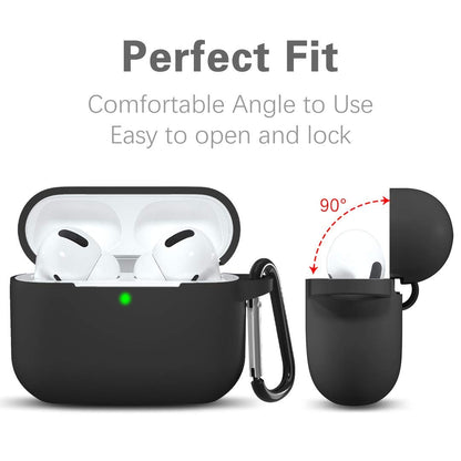 Coque Techsuit Silicone pour Apple AirPods Pro Series, Noire
