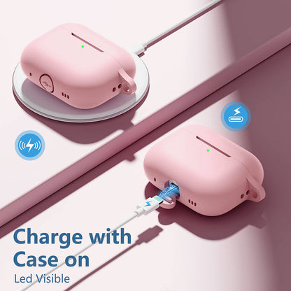 Coque Techsuit Silicone pour Apple AirPods Pro Series, Rose