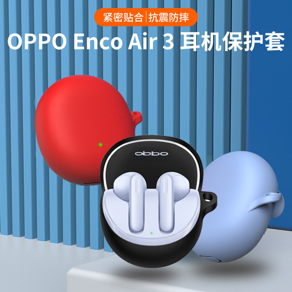 Techsuit Silikonhülle für Oppo Enco Air3, Schwarz