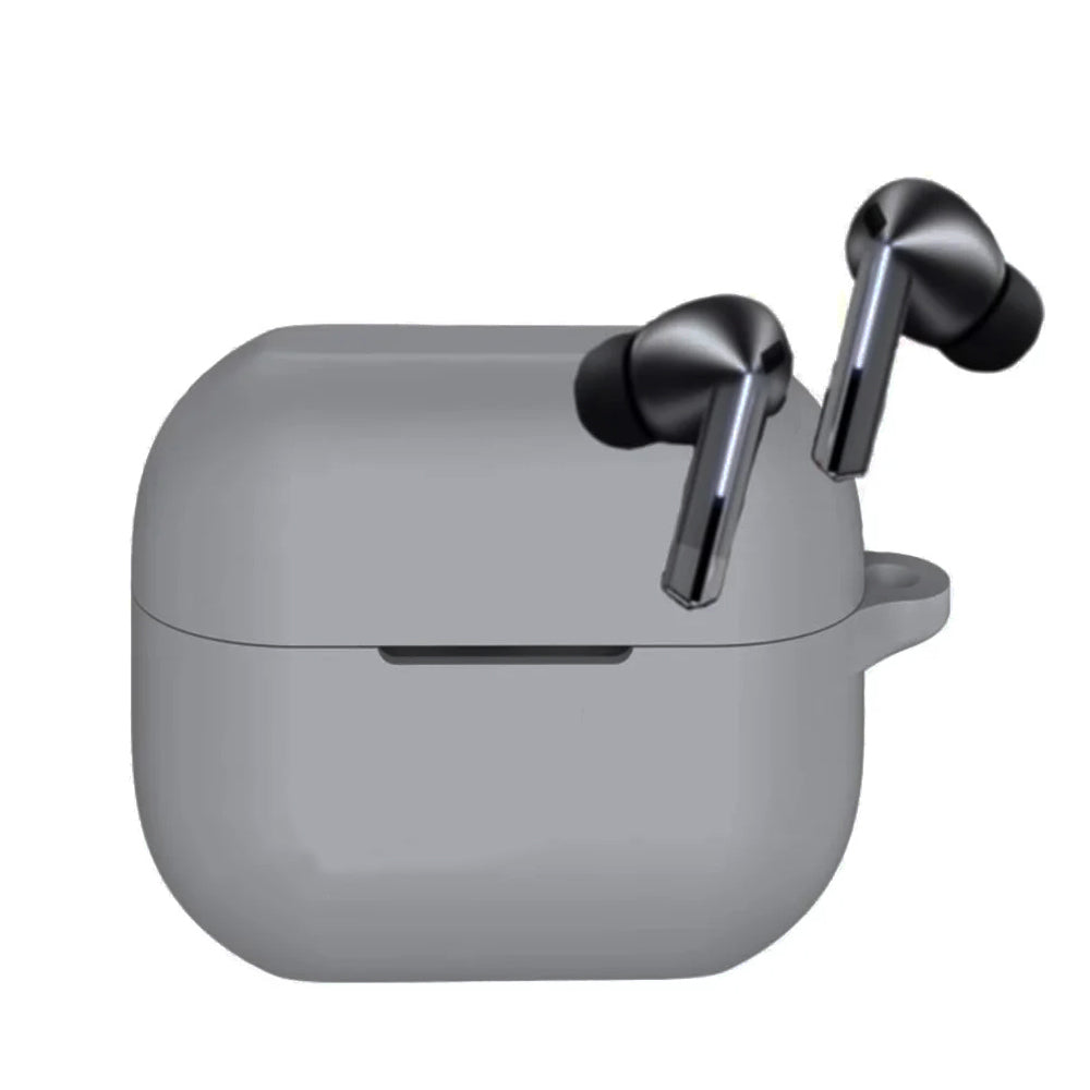 Coque Techsuit Silicone pour Samsung Galaxy Buds3 FE / Buds3 Pro / Buds3, Gris