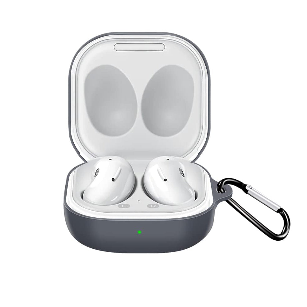 Techsuit Silicone hoesje voor Samsung Galaxy Buds FE / Buds2 Pro / Buds2 / Buds Pro / Buds Live, Zwart