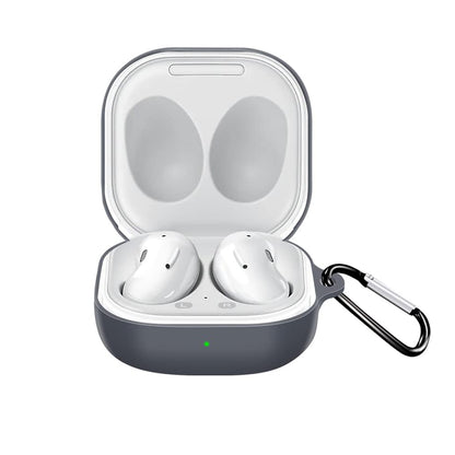 Techsuit Silicone hoesje voor Samsung Galaxy Buds FE / Buds2 Pro / Buds2 / Buds Pro / Buds Live, Zwart