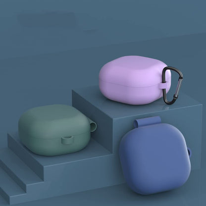 Techsuit Silicone hoesje voor Samsung Galaxy Buds FE / Buds2 Pro / Buds2 / Buds Pro / Buds Live, Zwart