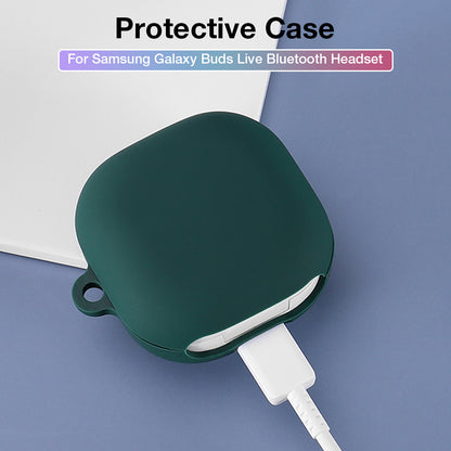 Techsuit Silicone hoesje voor Samsung Galaxy Buds FE / Buds2 Pro / Buds2 / Buds Pro / Buds Live, Zwart