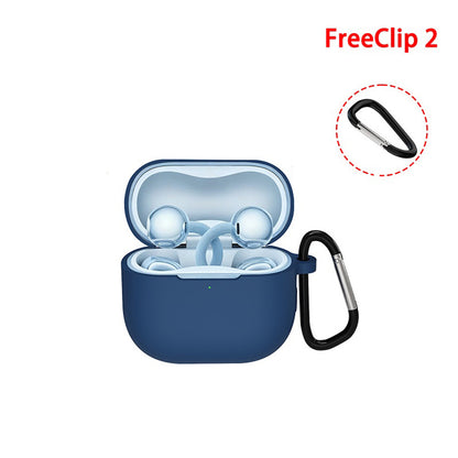 Housse Techsuit Silicone pour Huawei FreeClip 2, Noire