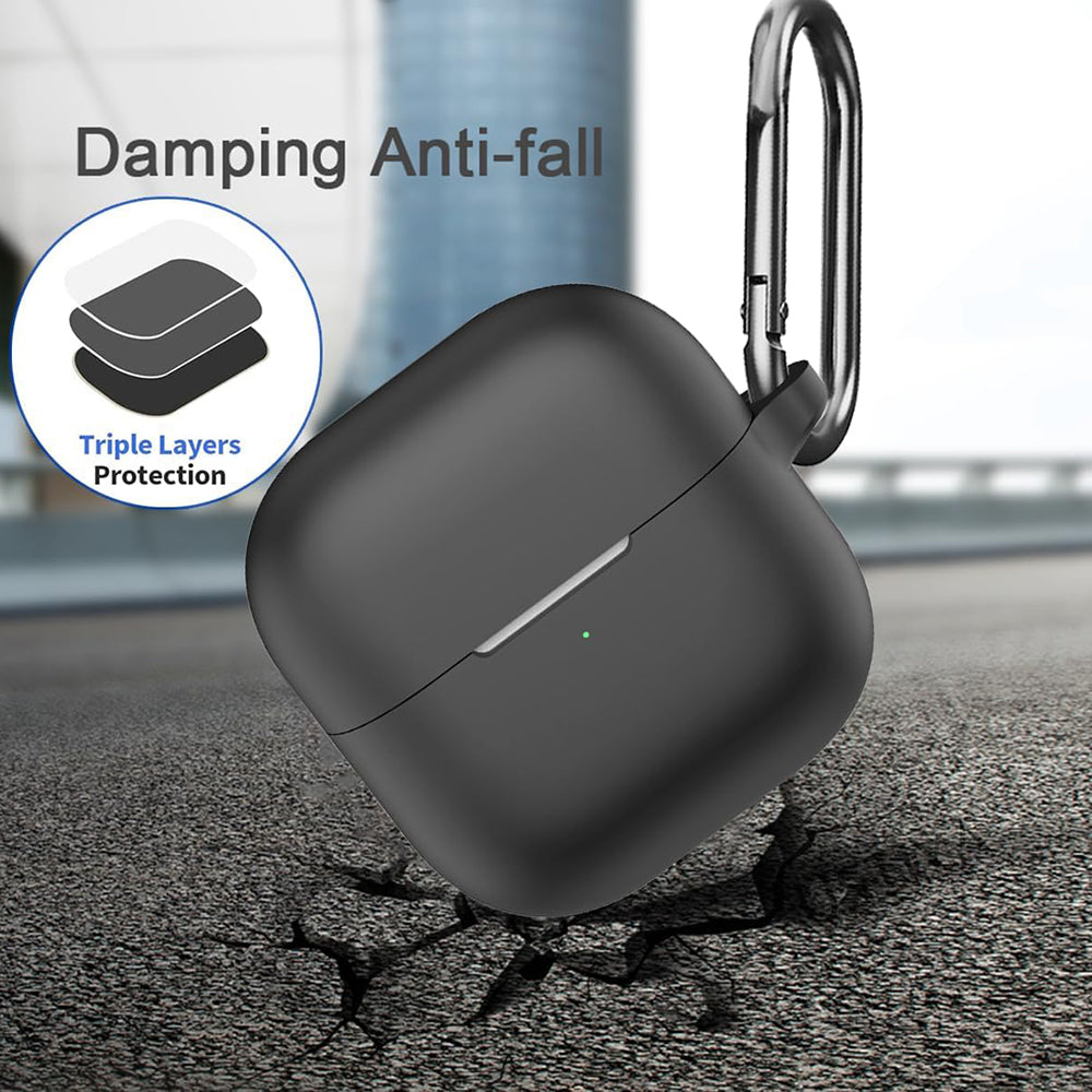Housse Techsuit Silicone pour Huawei FreeClip 2, Noire