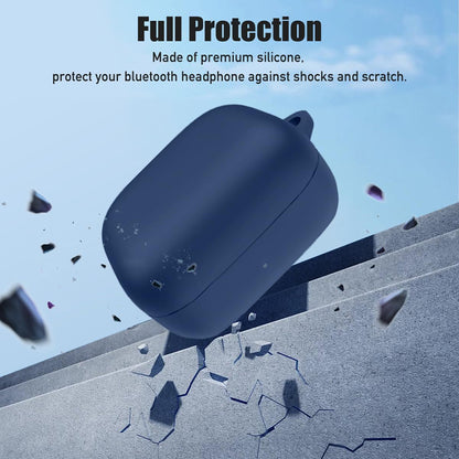 Étui Techsuit Silicone pour Samsung Galaxy Buds4 / Buds4 Pro, Bleu Marine