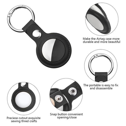 Coque Techsuit SLH1 pour Apple AirTag, Noire