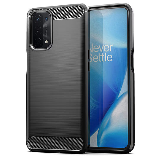 Coque pour Oppo A74 5G / A54 5G / A93 5G, OEM, Carbone, Noire