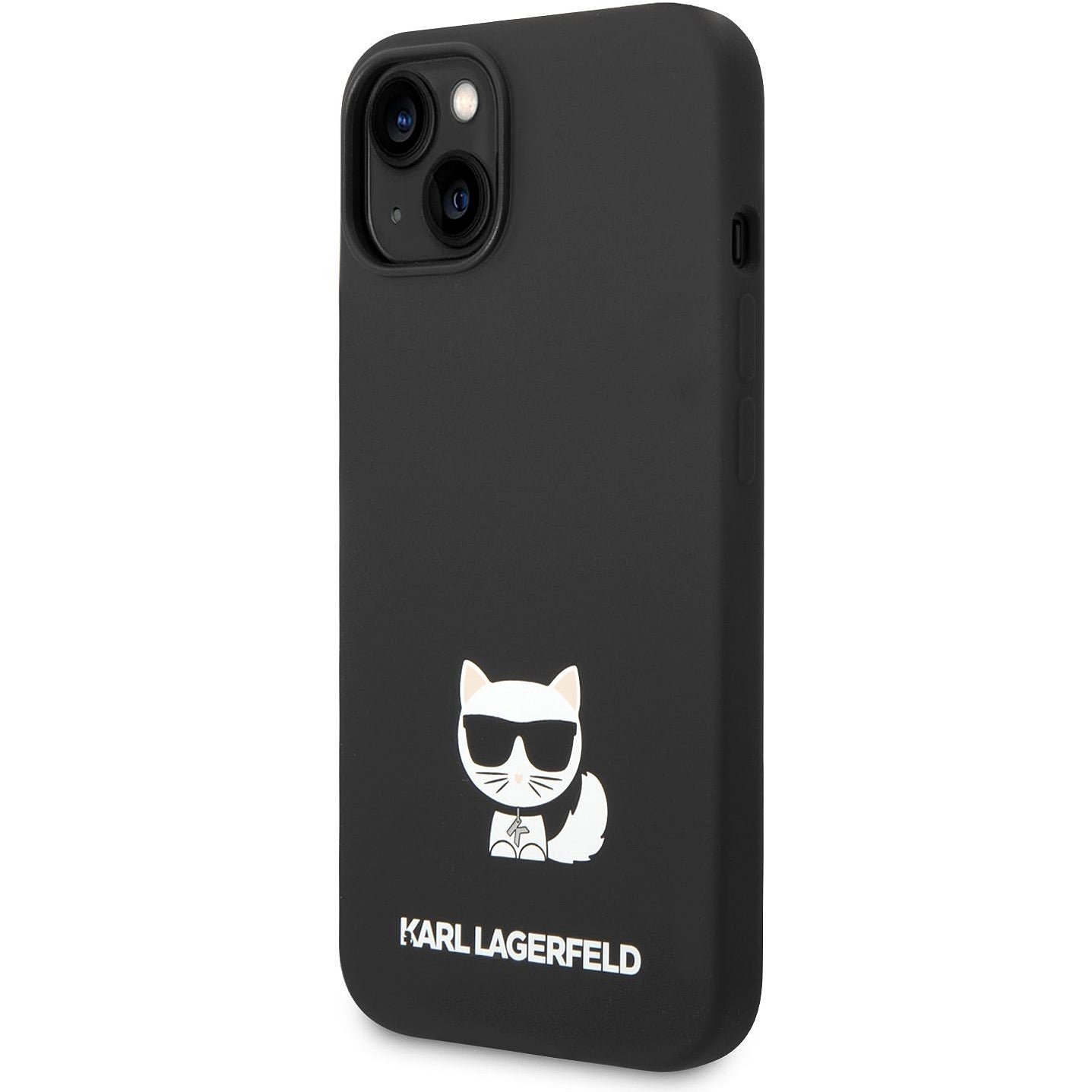 Case for Apple iPhone 14 Plus, Karl Lagerfeld, Silicone Body Choupette, Black