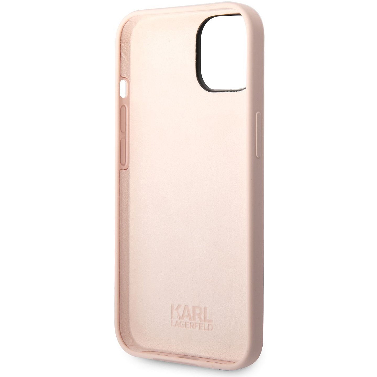 Hoes voor Apple iPhone 14 Plus, Karl Lagerfeld, Silicone Karl's Head, Roze