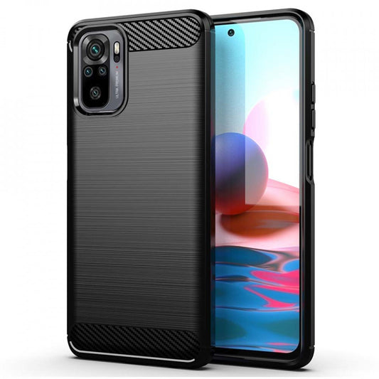 Hoes voor Xiaomi Redmi Note 10S / Note 10, OEM, Carbon, Zwart