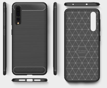 Coque pour Huawei P20 Pro, OEM, Carbone, Noire