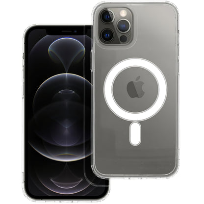 Coque MagSafe pour Apple iPhone 12 Pro Max, OEM, Claire, Transparente