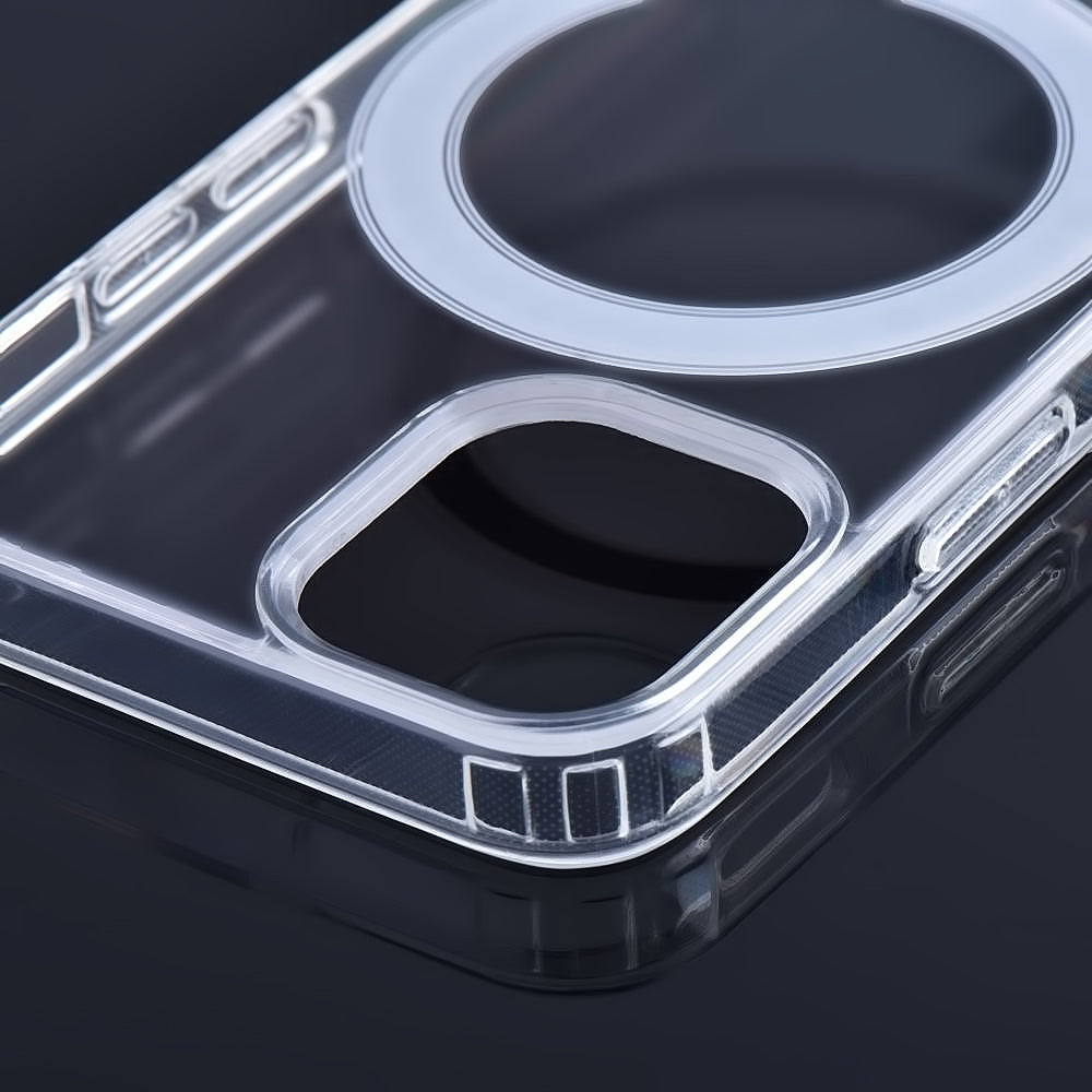 Coque MagSafe pour Apple iPhone 12 Pro Max, OEM, Claire, Transparente