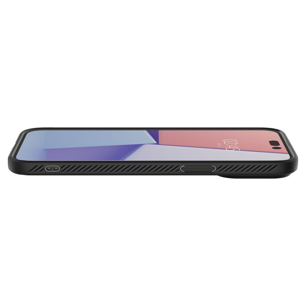 Coque pour Apple iPhone 14 Pro, Spigen, Liquid Air Matte, Noir