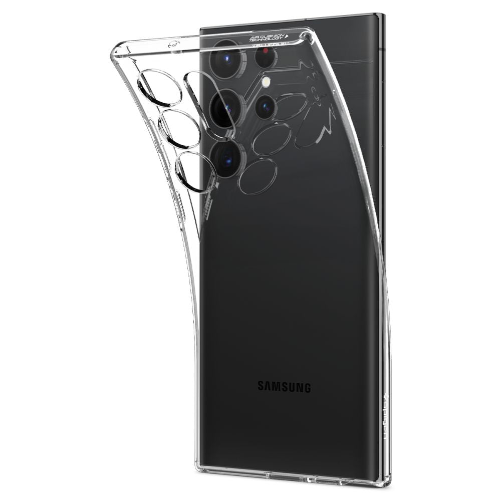 Coque pour Samsung Galaxy S23 Ultra S918, Spigen, Liquid Crystal, Transparent ACS05610