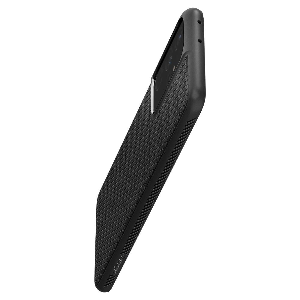 Tasje voor Samsung Galaxy S21 Ultra 5G G998, Spigen, Liquid Air, Zwart SPN1456BLK SPN1456BLK