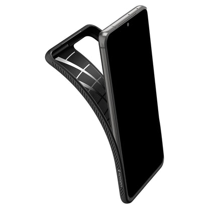 Tasje voor Samsung Galaxy S21 Ultra 5G G998, Spigen, Liquid Air, Zwart SPN1456BLK SPN1456BLK