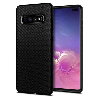 Hoesje voor Samsung Galaxy S10+ G975, Spigen, Liquid Air, zwart 606CS25764