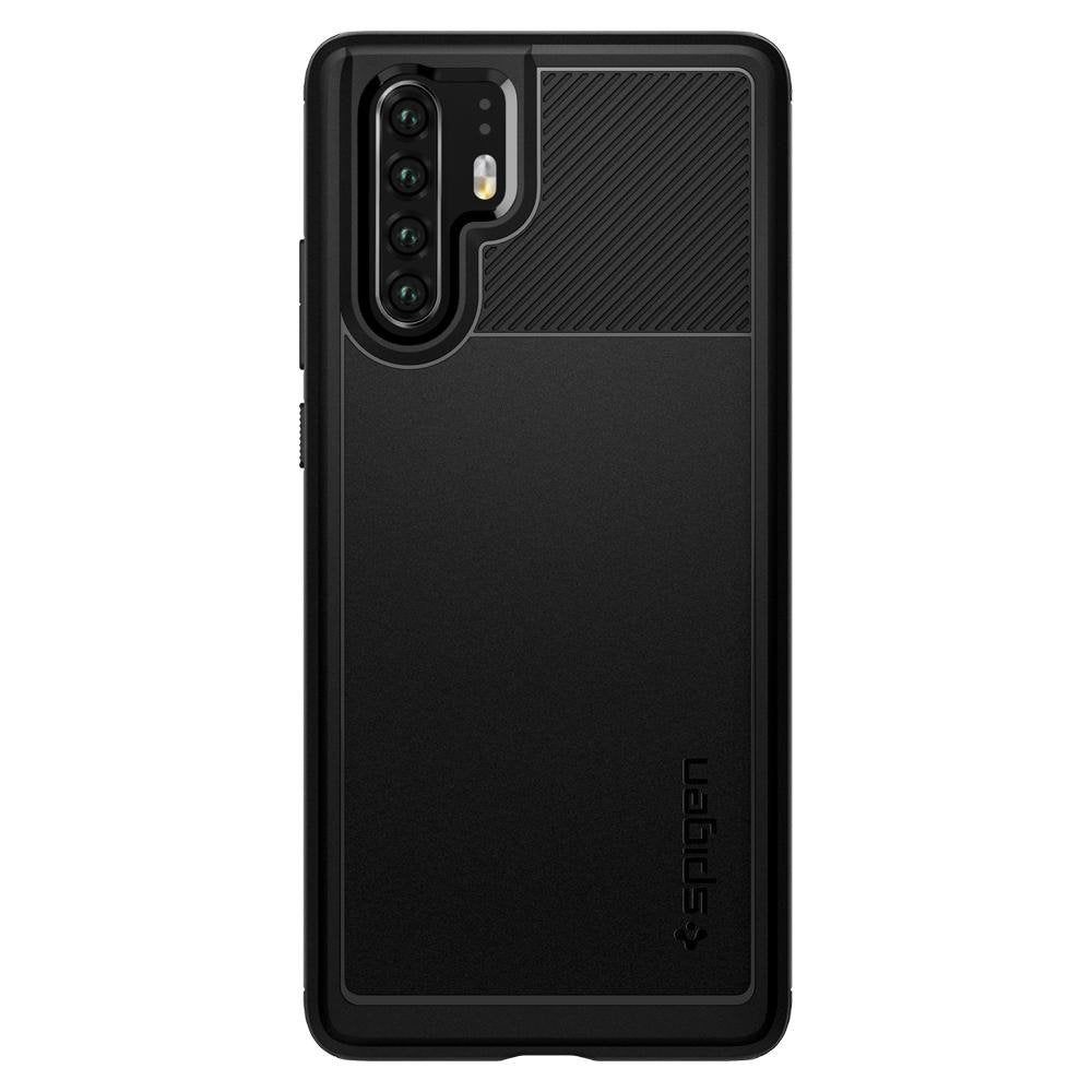 Hoesje voor Huawei P30 Pro, Spigen, Rugged Armour, Zwart L37CS25725