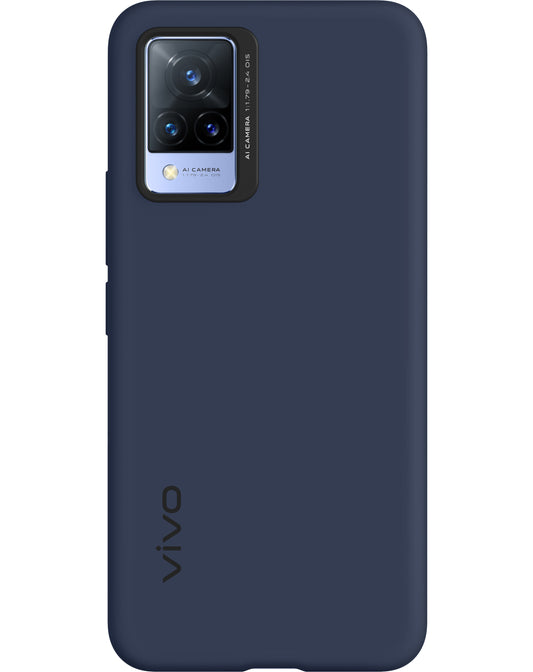 Etui voor vivo V21 5G, Siliconen hoes, blauw 6000172