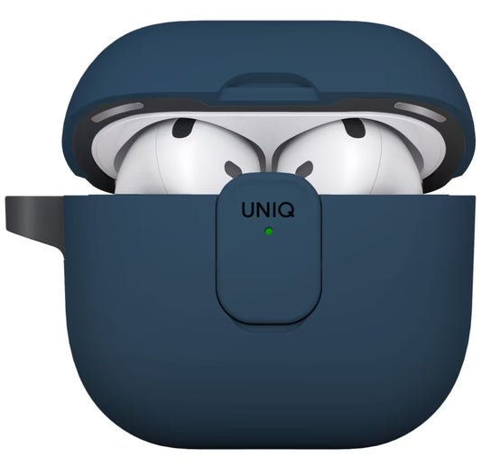 UNIQ Clyde hoes voor Apple AirPods 4, Zwart Blauw