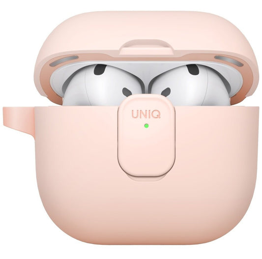 Hoes UNIQ Clyde voor Apple AirPods 4, Koraal