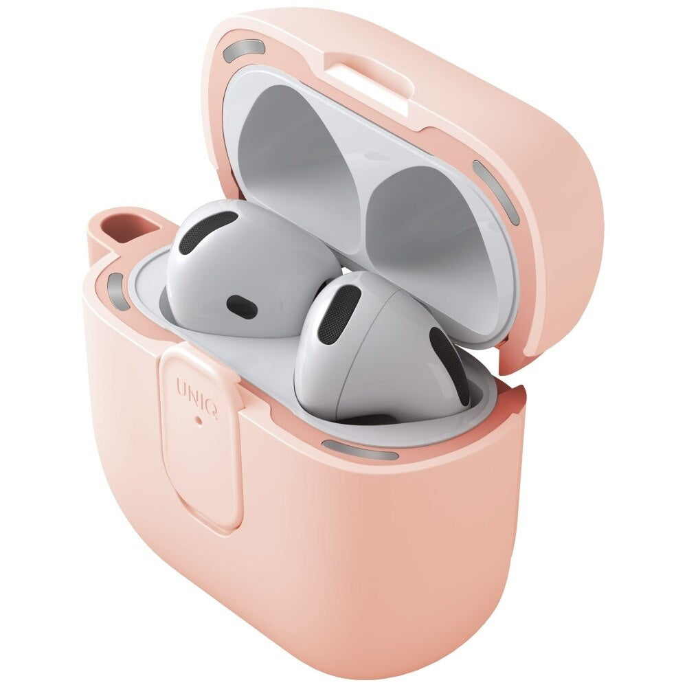 Hoes UNIQ Clyde voor Apple AirPods 4, Koraal