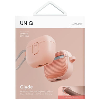 Hoes UNIQ Clyde voor Apple AirPods 4, Koraal