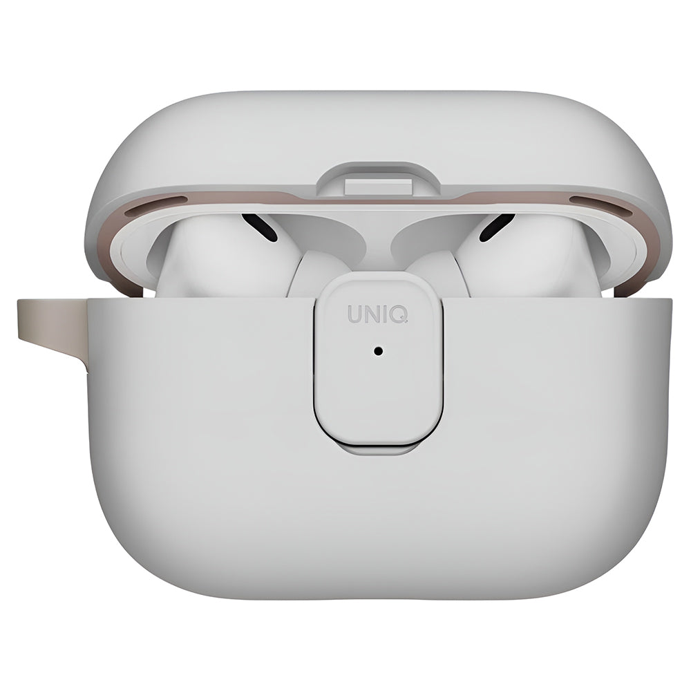 Coque UNIQ Clyde pour Apple AirPods Pro 3, Gris Beige