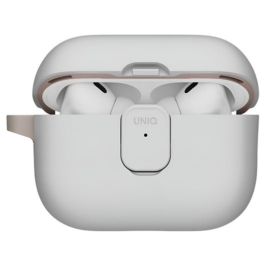 Coque UNIQ Clyde pour Apple AirPods Pro 3, Gris Beige