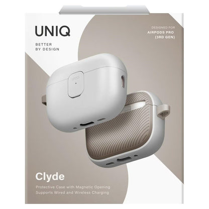 Coque UNIQ Clyde pour Apple AirPods Pro 3, Gris Beige