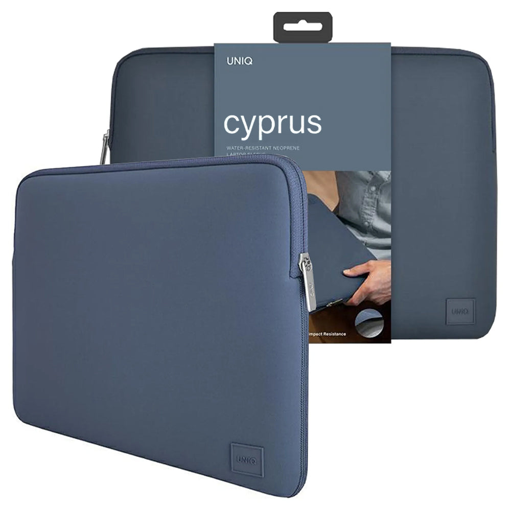 Housse UNIQ Cyprus pour ordinateur portable max. 14 pouces, Bleu marine