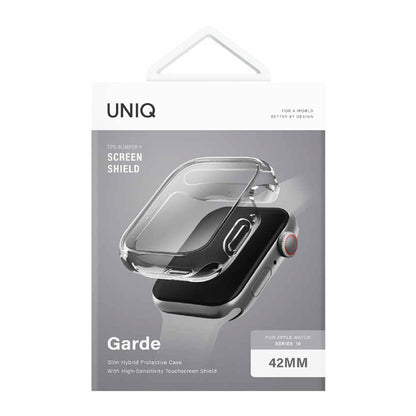Coque UNIQ Garde pour Apple Watch Series 11 42mm, Transparente