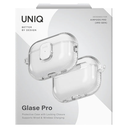 Coque UNIQ Glase Pro pour Apple AirPods Pro 3, Transparente