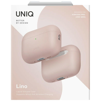 Coque UNIQ Lino pour Apple AirPods Pro 3, Rose