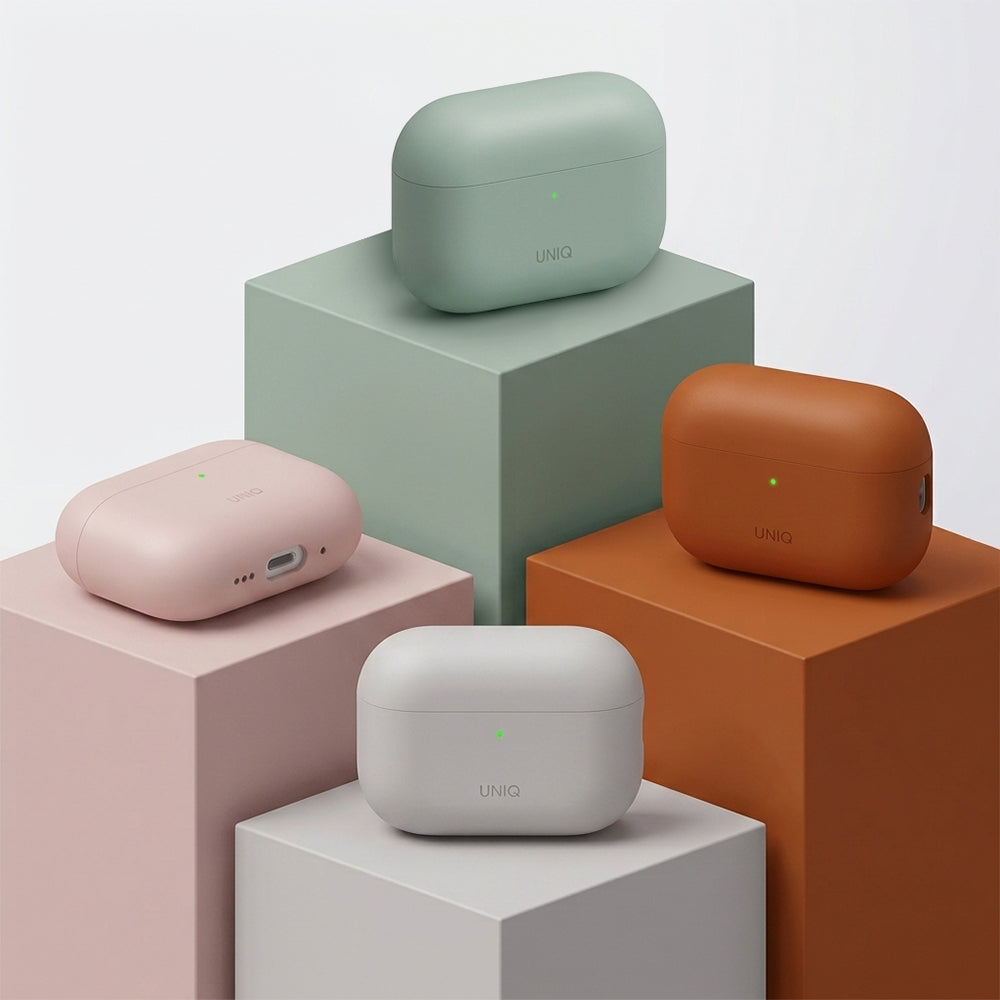 Coque UNIQ Lino pour Apple AirPods Pro 3, Vert Menthe