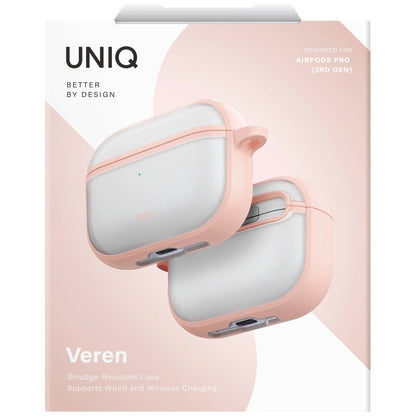 Étui UNIQ Veren pour Apple AirPods Pro 3, Rose