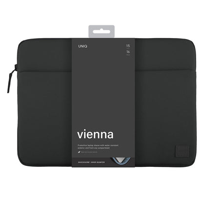 Housse UNIQ Vienna pour ordinateur portable max. 16 pouces, noire