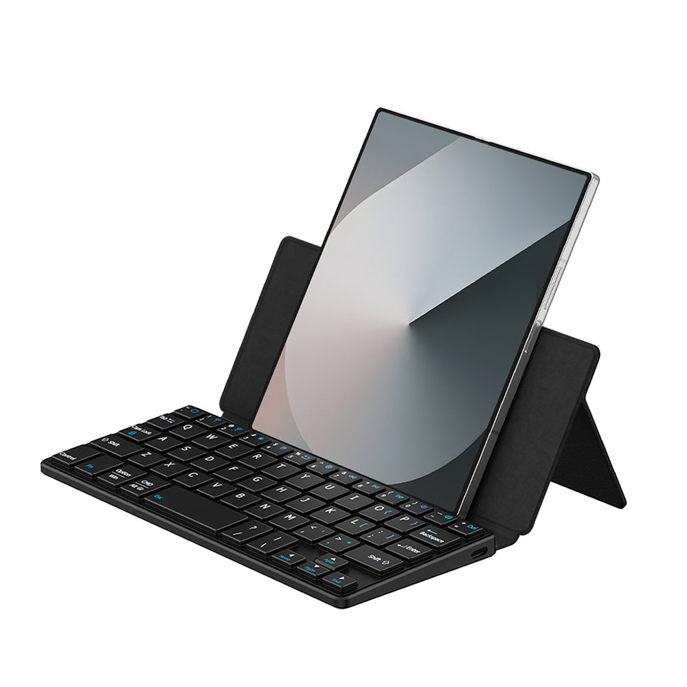 Universele hoes met Bluetooth-toetsenbord voor telefoon, DUX DUCIS, zwart
