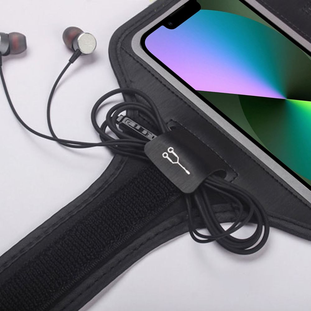 Universelle Handyhülle max. 6,8 Zoll, Techsuit, Sports TH20, Schwarz